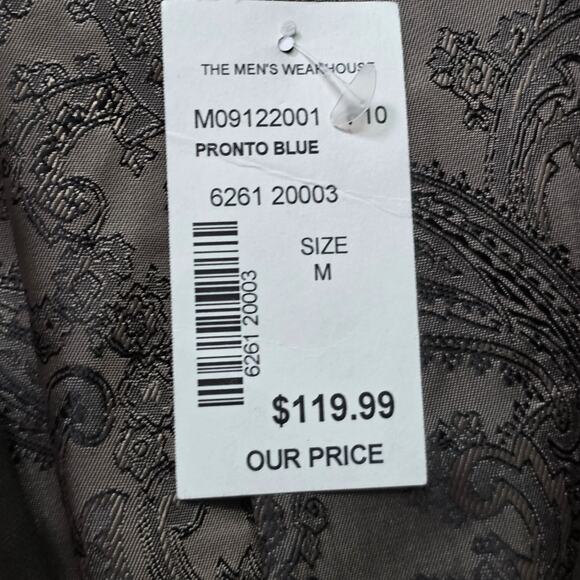 Pronto Uomo NWT Blue Sport Jacket Blazer Men’s M Vented - Picture 3 of 8